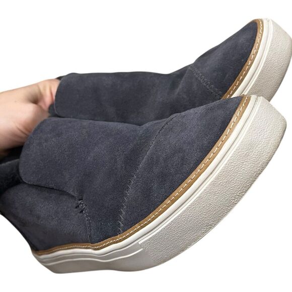 Toms Gray Suede Faux Fur Paxton Slip-On Chukka Sneaker 9.5 - Picture 6 of 7